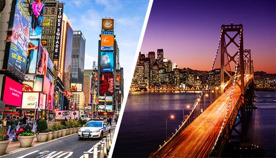 NYC and SF